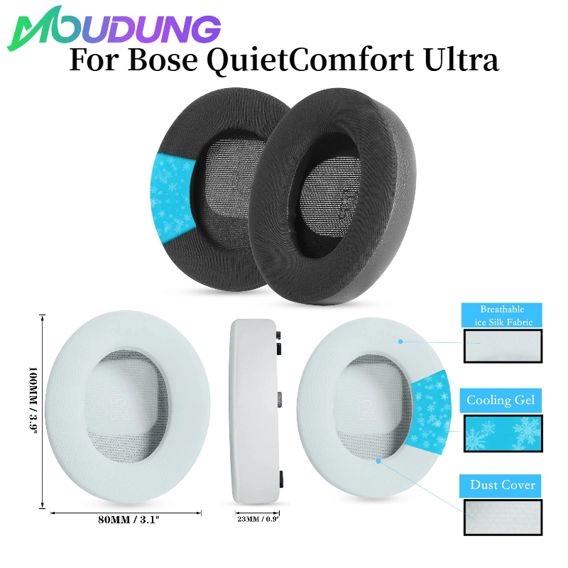 Bose Headphone Qc Ultra - MOUDUNG Cooling Gel Oorkussens voor Bose