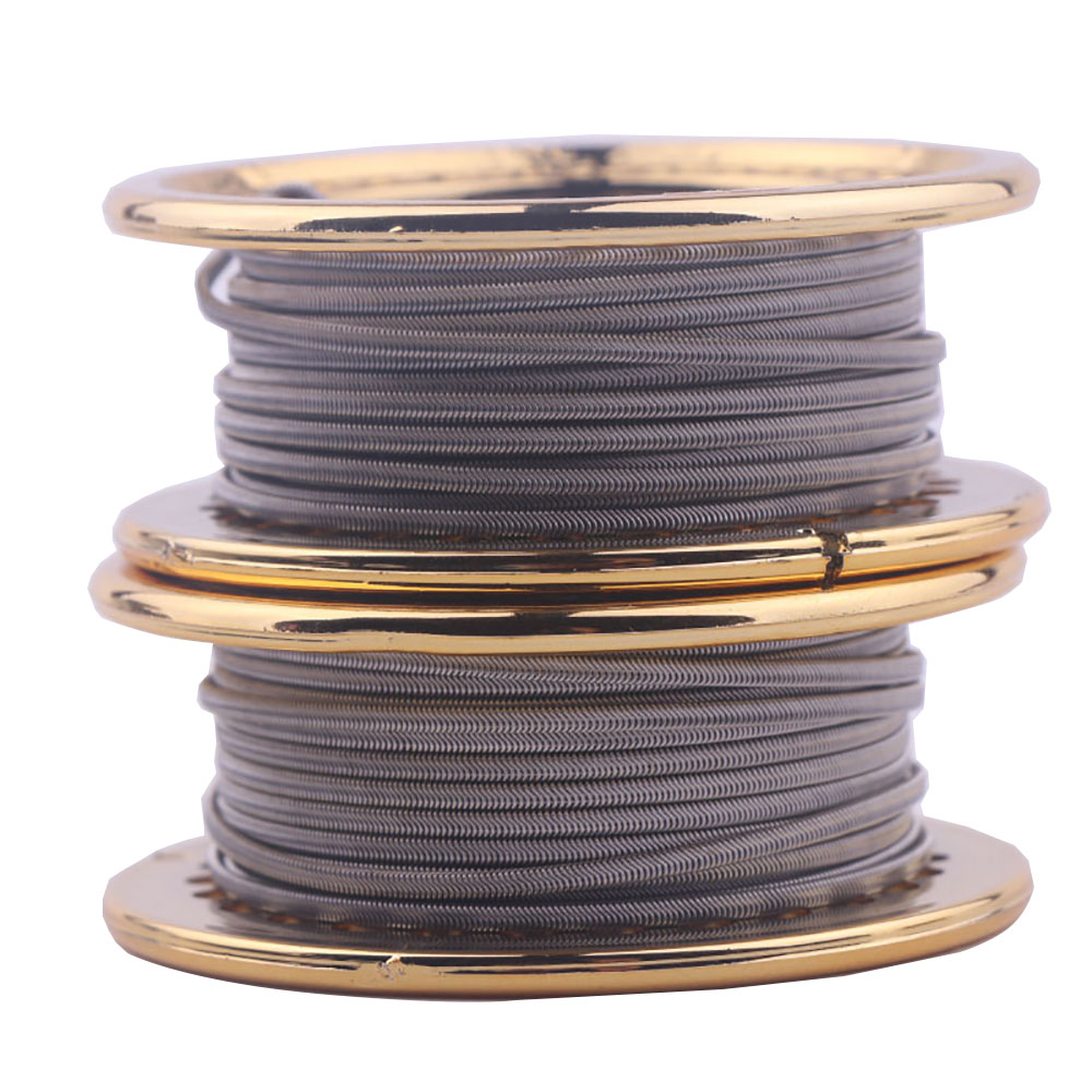Clapton Wire Pre Built - Xfkm 5M/Roll NI80/A1/SS316L Alien V2 Draad