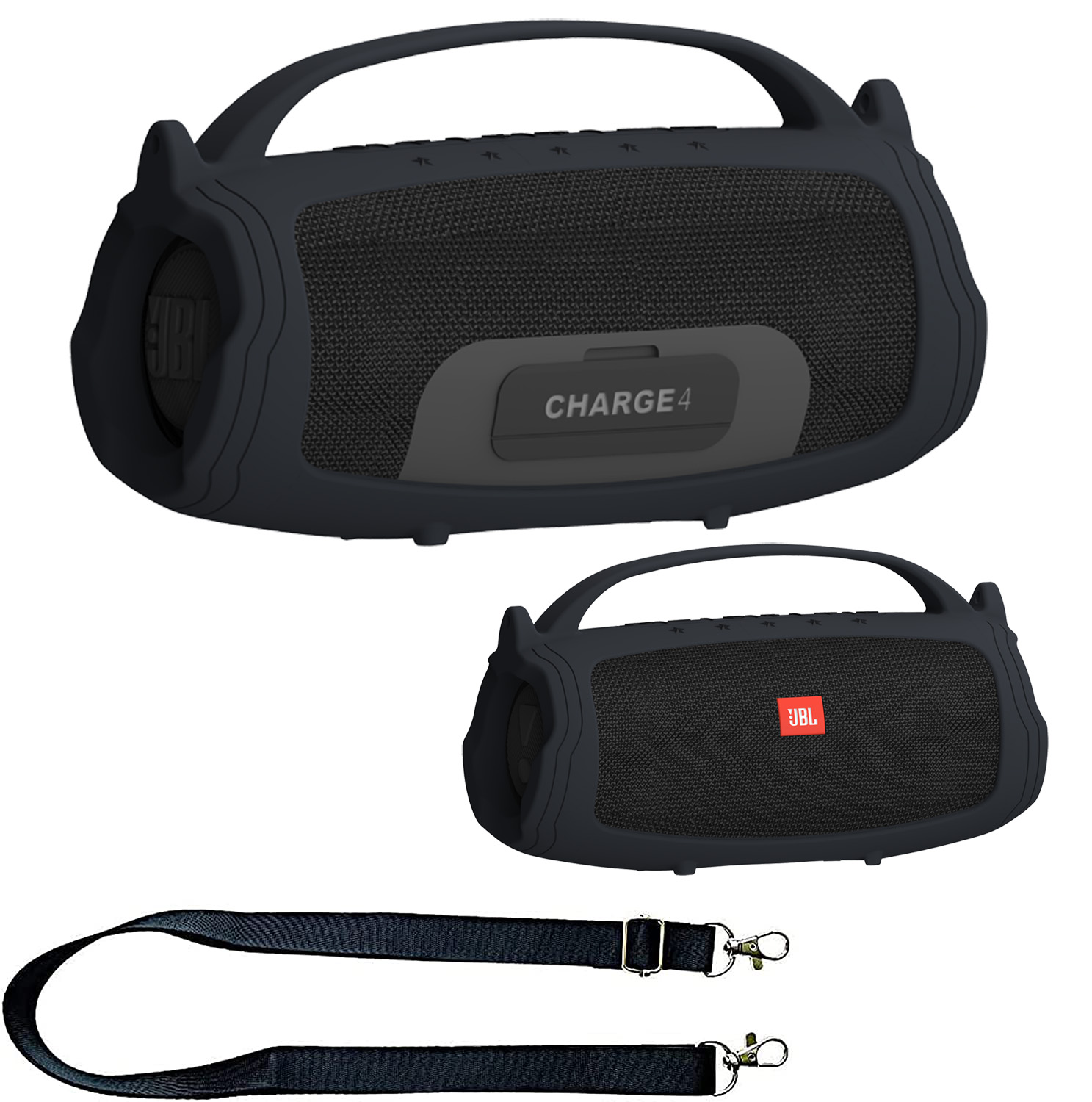 Jbl Speaker Charge 5 - Siliconen Beschermhoes En Schouderriem Voor Jbl