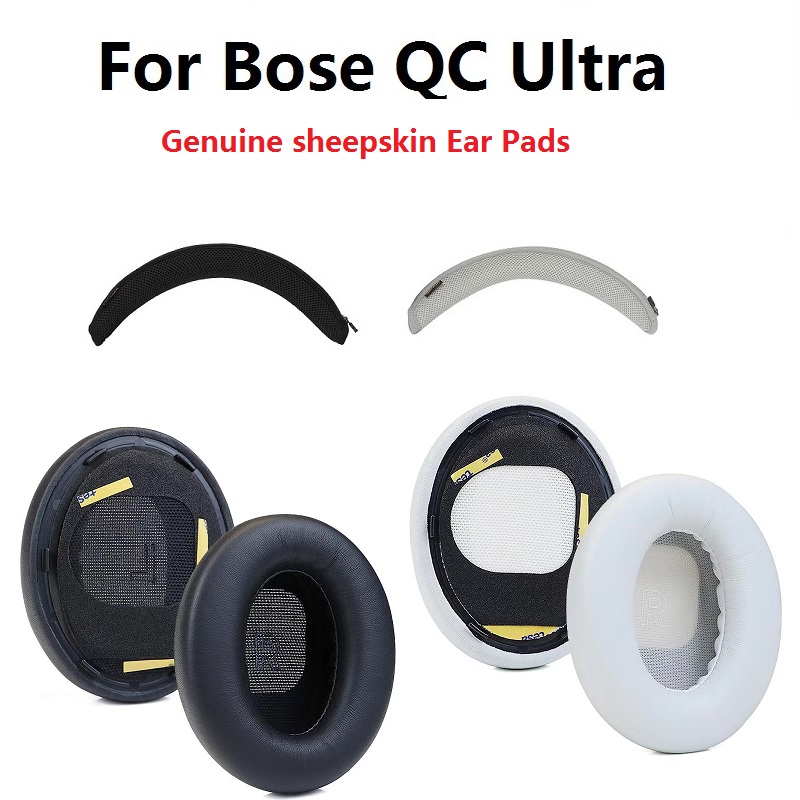 Bose Headphone Qc Ultra - Echte schapenvacht Oorkussens voor Bose QuietComfort