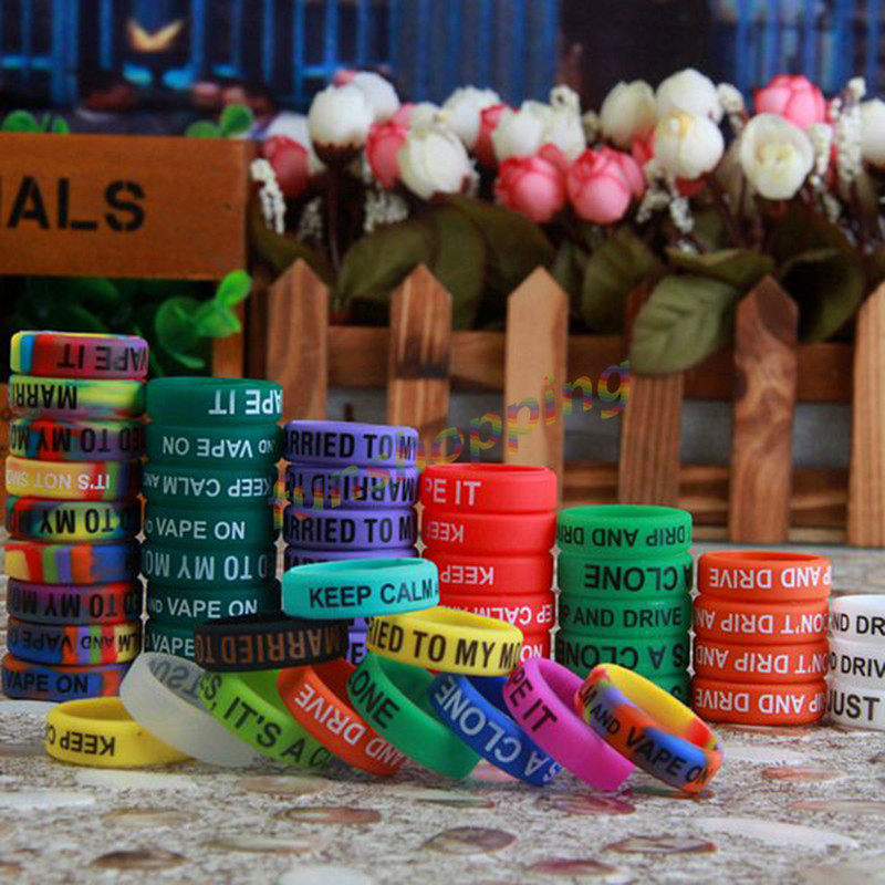 Vape Band Silicone - 10 stks/partij Multi-color Anti-slip Ring Silicon