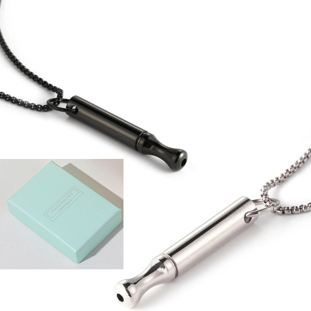 Vape Accessory - Ademhalingsketting van titaniumstaal voor angstverlichting Breathlink