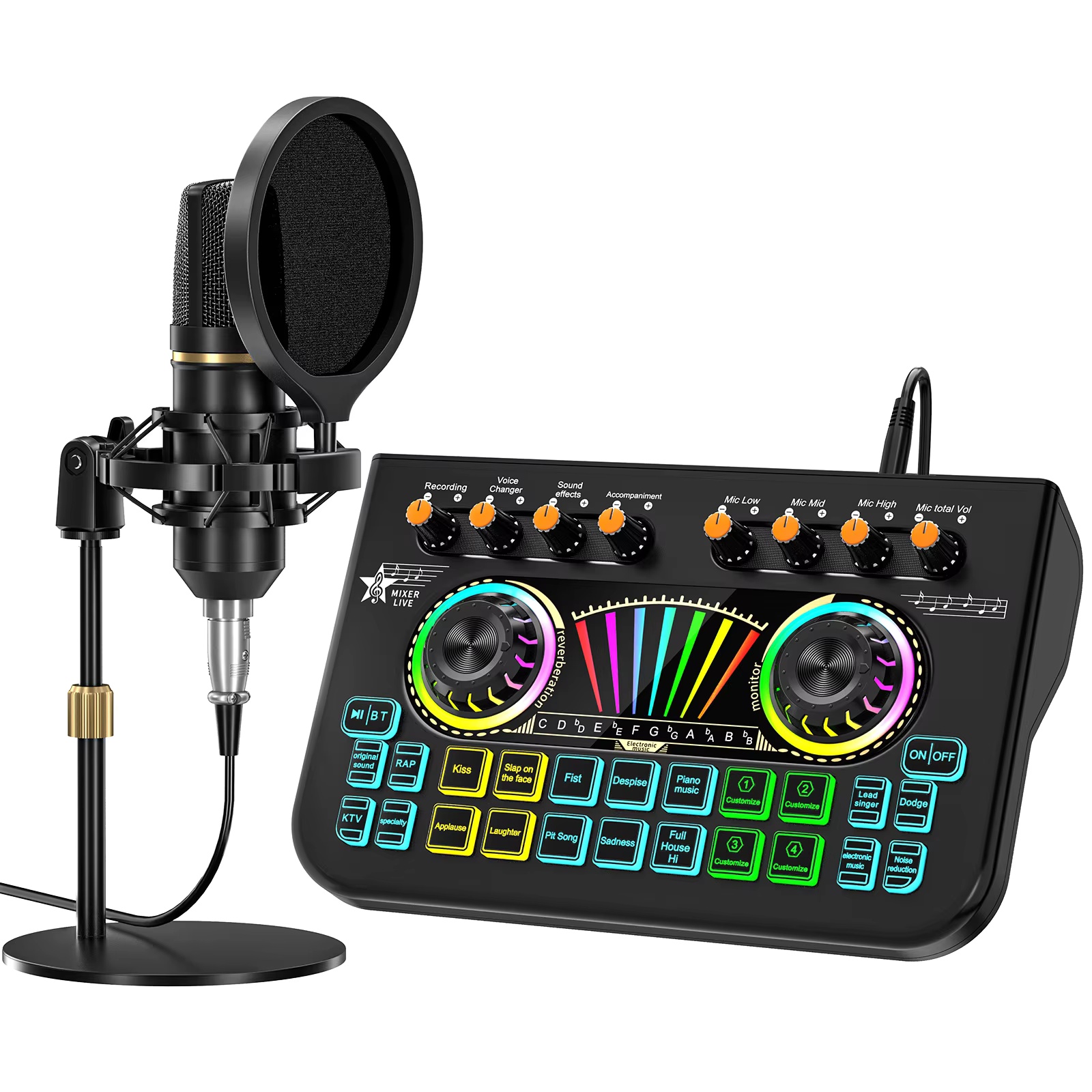 Shure Mic Sm58 - Tenlamp X3 BM800 Podcast Microfoon Bundelset