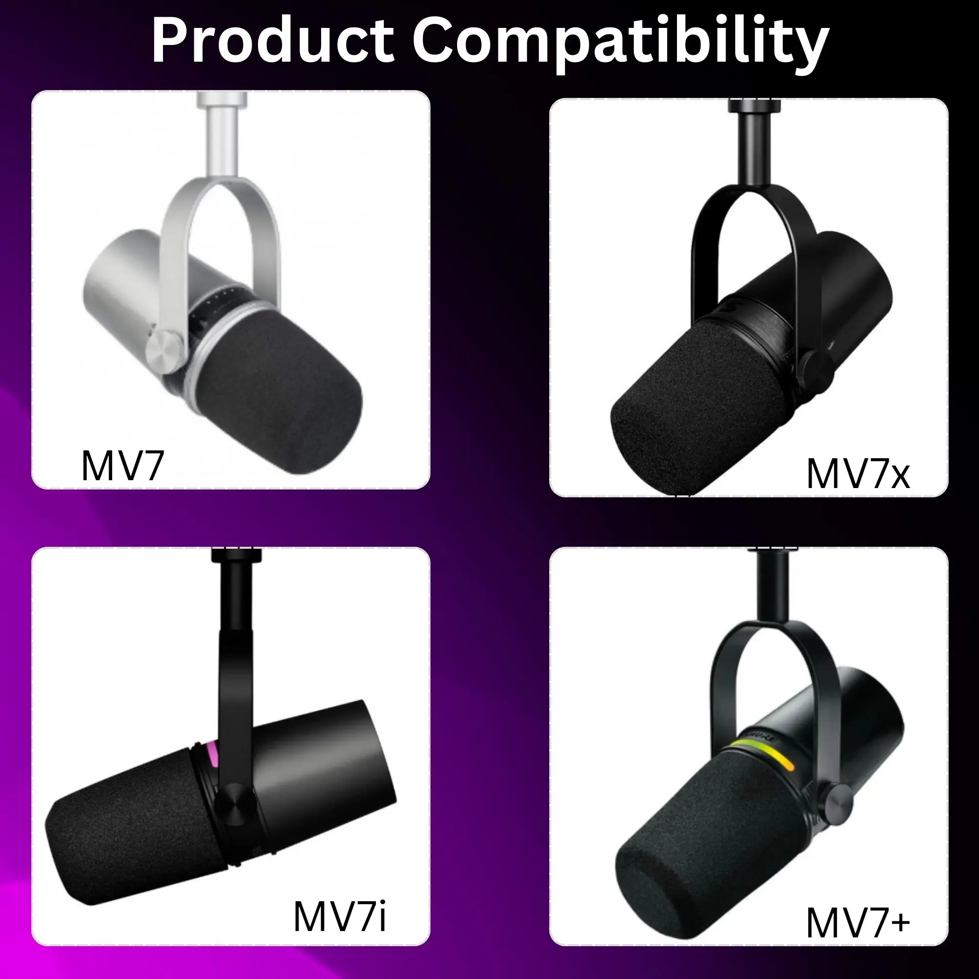 MV7 Schuim voor Shure MV7, MV7 - Shure Mic Sm7B recensie en prijs