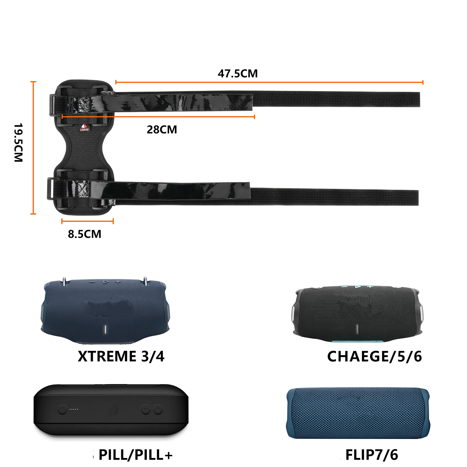 Zwarte Luidsprekerhouder Gesch - Jbl Speaker Charge 5 recensie en prijs