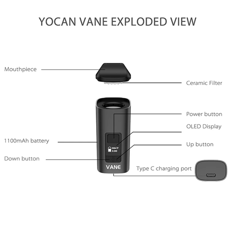 Originele Yocan Vaan Droge Kru - Quick Vape recensie en prijs