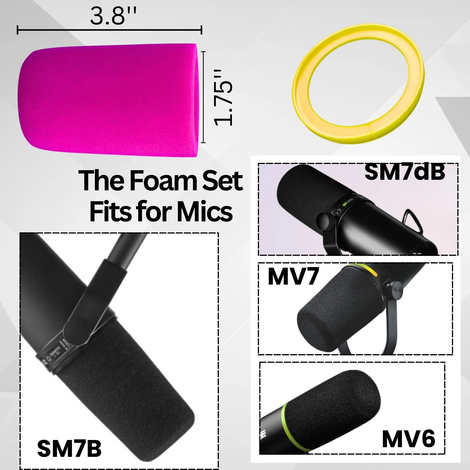 SM7b Windscherm en spons voor  - Shure Mic Sm7B recensie en prijs