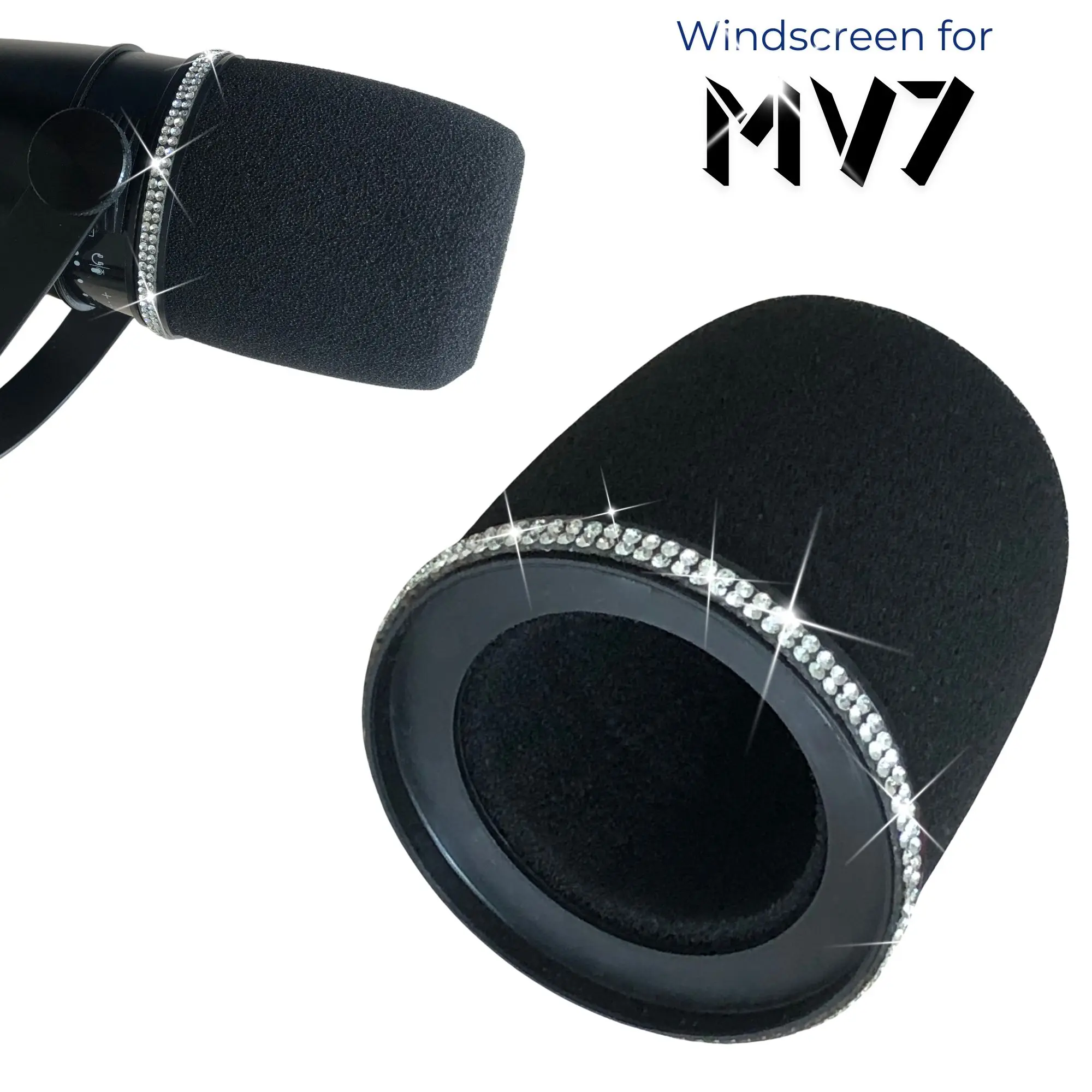 Sparkly MV7 Foam Pop Filter vo - Shure Mic Sm7B recensie en prijs