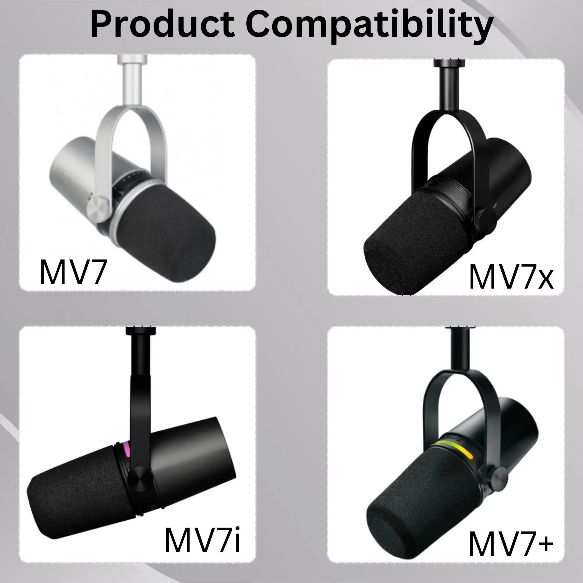 Sparkly MV7 Foam Pop Filter vo - Shure Mic Sm7B recensie en prijs