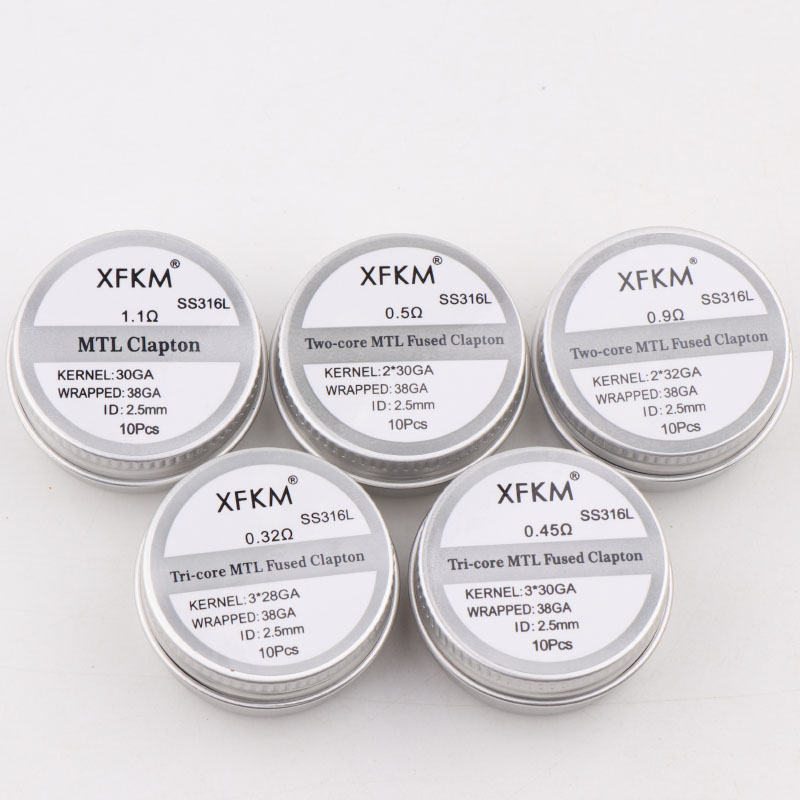 Nieuwe Xfkm 10 Stks/doos NI80/ - Clapton Wire Pre Built recensie en prijs